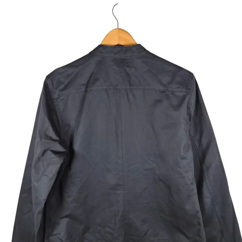 VTG Y2k Banana Republic Mens Heritage Cotton Full Zip Jacket Black L Archive